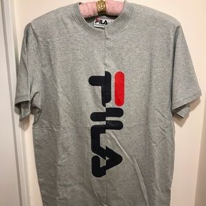 unisex grey FILA T-shirt